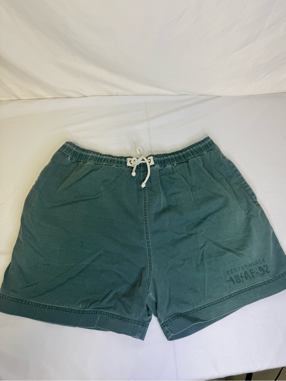 Abercrombie & Fitch Green Men's Drawstring Shorts